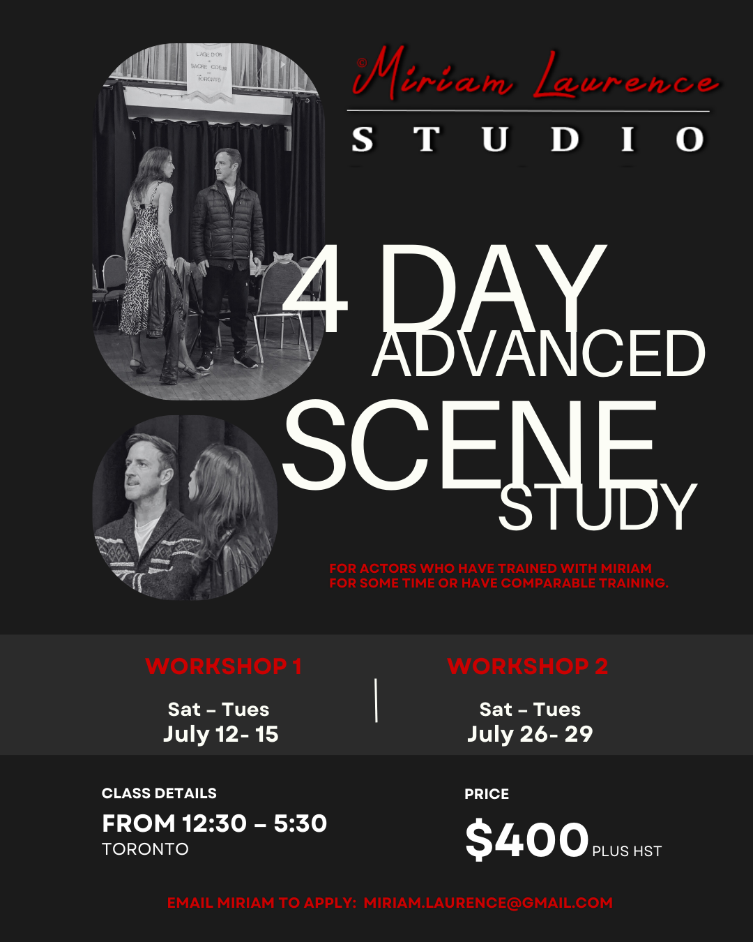 July Scene Study Intensives + Actor Highlights & Must-Watch Picks!